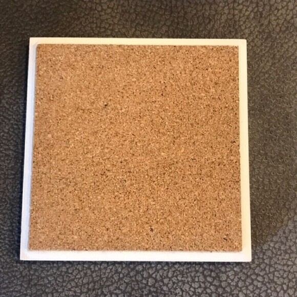 SIP CERAMIC WHITE AND GOLD DRINK COASTER - Picture 2 of 4